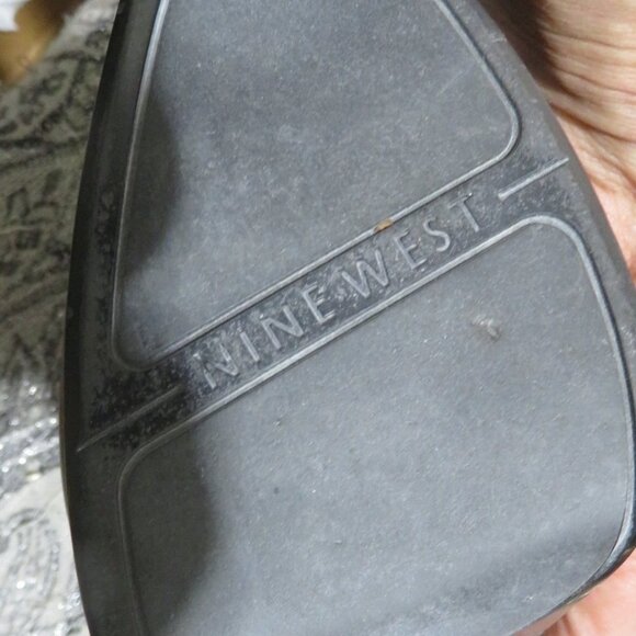 BOGO Nine West Brown Leather Platform Booties Ankle Boots Heels Stilettos 10 - Picture 12 of 14